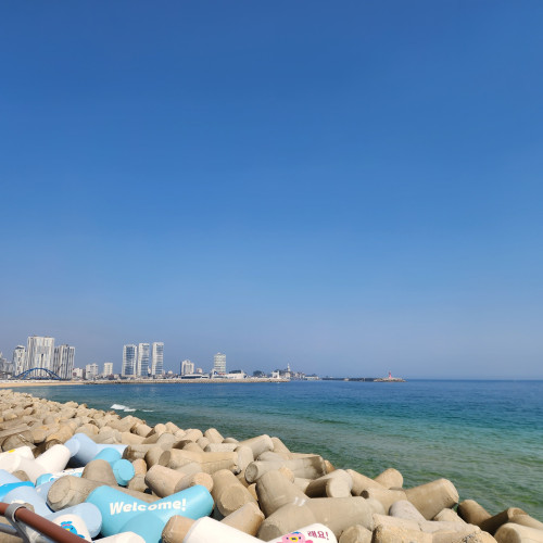 속초 해수욕장 해안도로