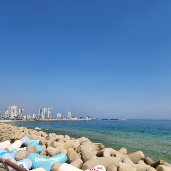 속초 해수욕장 해안도로